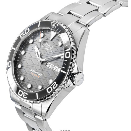 Mido Ocean Star 200C Edelstahl graues Zifferblatt automatische Taucheruhr M042.430.11.081.00 200M Herrenuhr