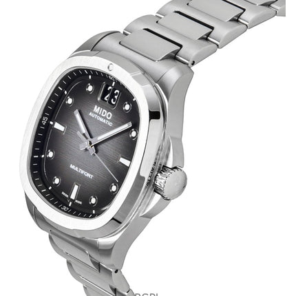 Mido Multifort TV Big Date Edelstahl graues Zifferblatt Automatik M049.526.11.081.00 100 100M Herrenuhr