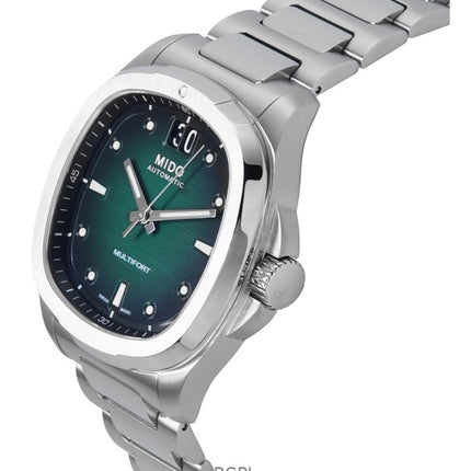 Mido Multifort TV Big Date Edelstahl Grünes Zifferblatt Automatik M049.526.11.091.00 100M Herrenuhr