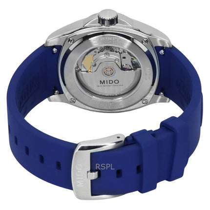 Mido Multifort TV Big Date Kautschukarmband Blaues Zifferblatt Automatik M049.526.17.041.00 100M Herrenuhr