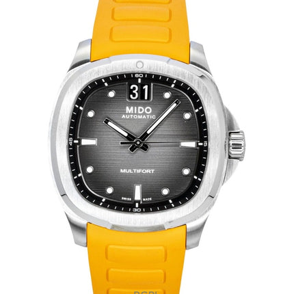 Mido Multifort TV Großdatum Kautschukarmband Graues Zifferblatt Automatik M049.526.17.081.00 100M Herrenuhr