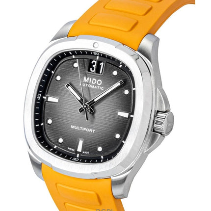Mido Multifort TV Großdatum Kautschukarmband Graues Zifferblatt Automatik M049.526.17.081.00 100M Herrenuhr