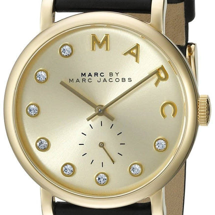 Marc by Marc Jacobs Baker Quarz Goldton Kristalle MBM1399 Damenuhr