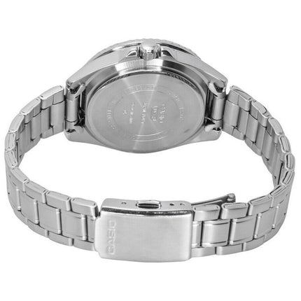 Casio Standard Analog Edelstahl Schwarzes Zifferblatt Quarz MDV-107D-1A1 200M Herrenuhr