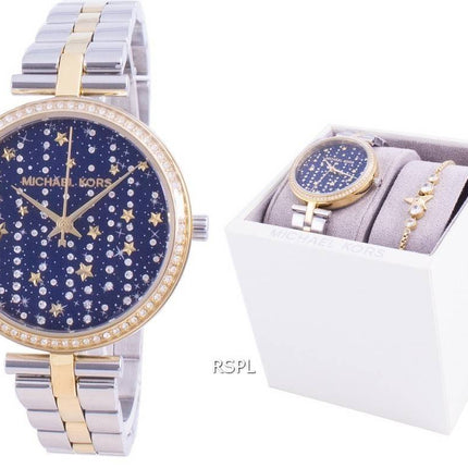 Michael Kors Maci Diamant Akzente Quarz MK1021 Mit Geschenkset Damenuhr