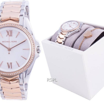 Michael Kors Whitney Diamant Akzente Quarz MK1023 Mit Geschenkset Damenuhr