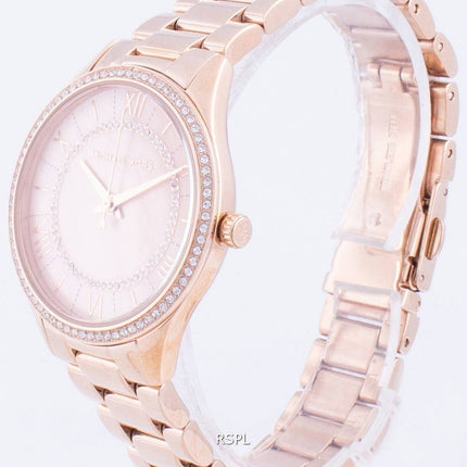 Michael Kors Lauryn MK4491 Quarz-Diamant-Akzente mit Geschenkset Damenuhr