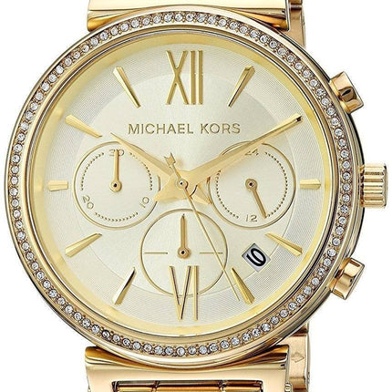 Michael Kors Chronograph Quarz Diamant Akzent MK6559 Damenuhr