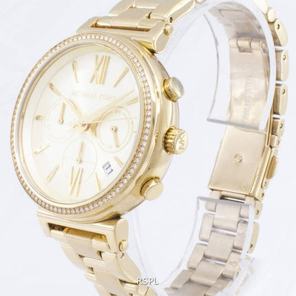 Michael Kors Chronograph Quarz Diamant Akzent MK6559 Damenuhr