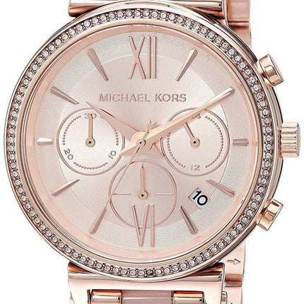 Michael Kors Sofie Chronograph Quarz Diamant Akzent MK6560 Damenuhr
