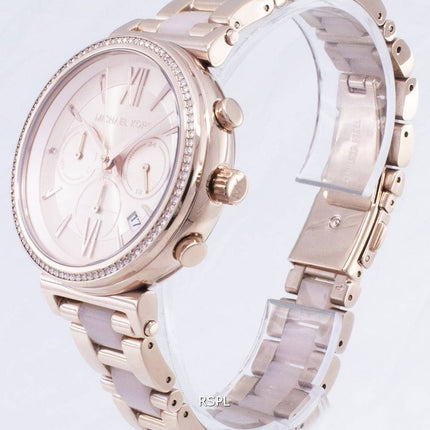 Michael Kors Sofie Chronograph Quarz Diamant Akzent MK6560 Damenuhr