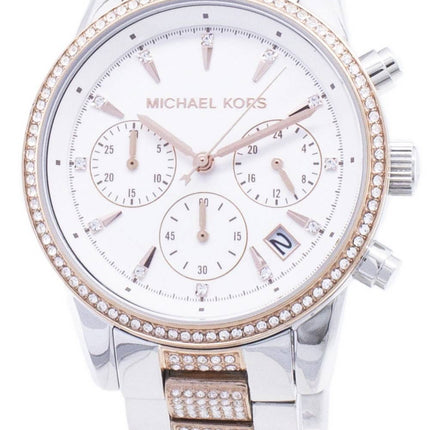 Michael Kors Ritz MK6651 Chronograph Diamond Accents Damen uhr