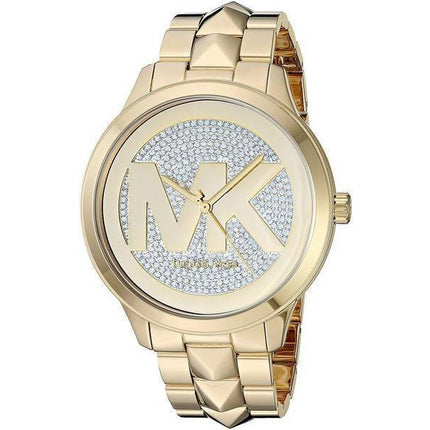 Michael Kors Runway Mercer MK6714 Diamant Akzente Quarz Damenuhr