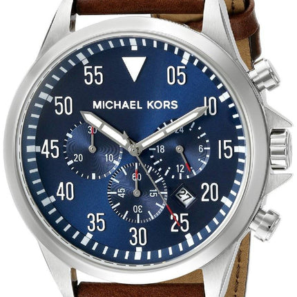 Michael Kors Gage Chronograph-blaues Zifferblatt MK8362 Herren Uhr