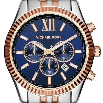 Michael Kors Lexington Chronograph Quarz zwei Ton MK8412 Herrenuhr