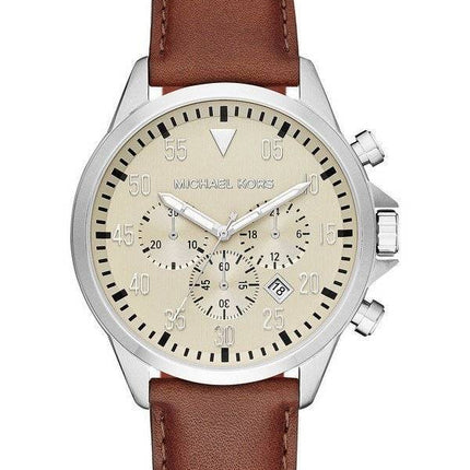Michael Kors Gage Beige Dial Chronograph MK8441 Herrenuhr