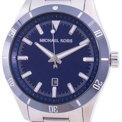 Michael Kors Layton Blaues Zifferblatt Edelstahl Quarz MK8815 Herrenuhr