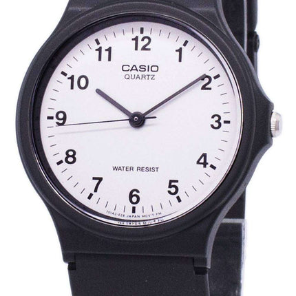 Generalüberholte Casio Classic Analog Quarz Herrenuhr mit weißem Zifferblatt, Modell MQ-24-7BLDF/MQ-24-7BL
