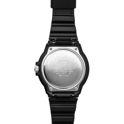 Casio analoge Herrenuhr mit Kunstharzarmband, schwarzes Zifferblatt, Quarz MRW-230H-1E4V 100M