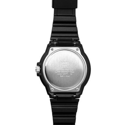 Casio Herrenuhr mit analogem Harzarmband, blauem Zifferblatt und Quarz MRW-230H-2EV 100M