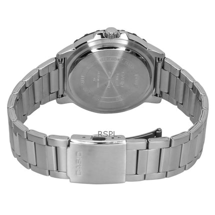 Casio Standard Analog Edelstahl Aqua Blau Zifferblatt Quarz MTD-125D-2A3V 100M Herrenuhr