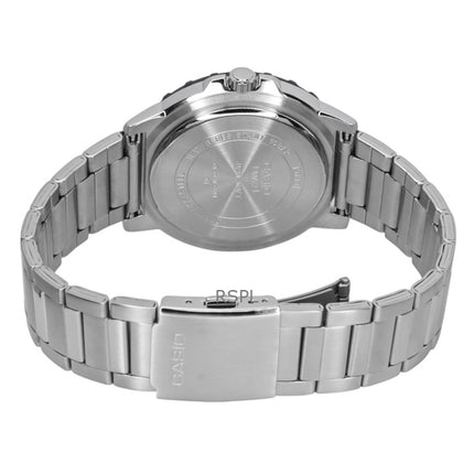 Casio Standard Analog Edelstahl Silber Zifferblatt Quarz MTD-125D-7AV 100M Herrenuhr