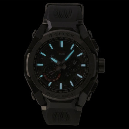 Casio G-Shock MT G Smartphone Link Herrenuhr mit schwarzem Harzarmband, schwarzem Zifferblatt und Solarfunktion (MTG-B4000B-1A, 200 m wasserdicht)