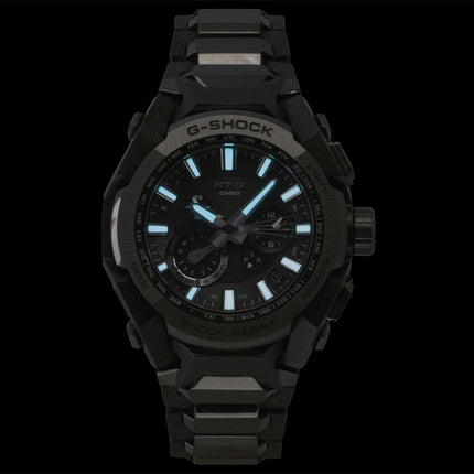 Casio G-Shock MT G Smartphone Link Analog Digital Edelstahl Schwarzes Zifferblatt Solar MTG-B4000BD-1A 200M Herrenuhr