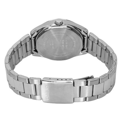 Casio Standard Analog Edelstahl schwarzes Zifferblatt Quarz MTP-1302D-1A1 Herrenuhr