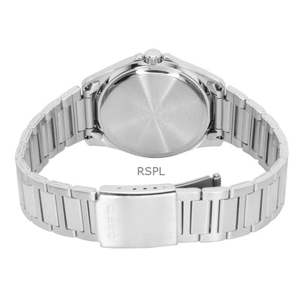 Casio Standard Analog Edelstahl Blaues Zifferblatt Quarz MTP-1370D-2A2V Herrenuhr