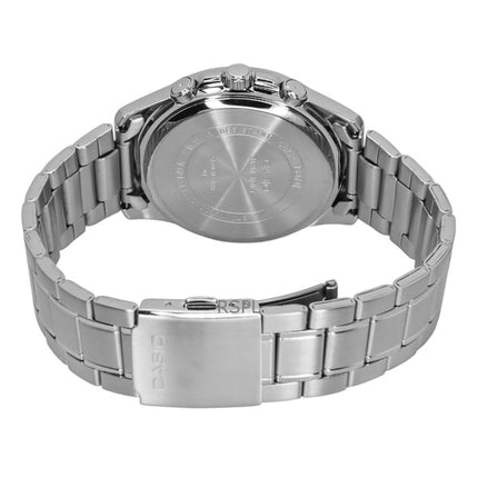 Casio Enticer Analog Edelstahl Silber Zifferblatt Quarz MTP-1375D-7A2V Herrenuhr