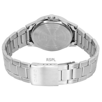 Casio Standard Analog Edelstahl Grünes Zifferblatt Quarz MTP-1381D-3AV Herrenuhr