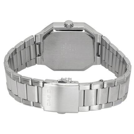 Casio Analog Edelstahl Schwarzes Zifferblatt Quarz MTP-B195D-1AV Herrenuhr