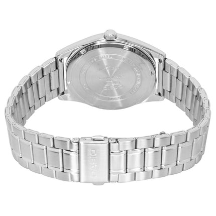 Casio Standard Analog Herrenuhr aus Edelstahl mit schwarzem Zifferblatt und Quarzwerk MTP-B210D-1AV
