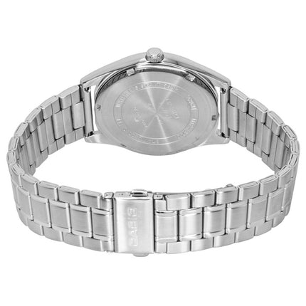 Casio Standard Analog Herrenuhr aus Edelstahl mit weißem Zifferblatt und Quarzwerk MTP-B210D-7AV