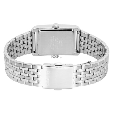 Casio Analog Edelstahl Schwarzes Zifferblatt Quarz MTP-B215D-1AV Herrenuhr