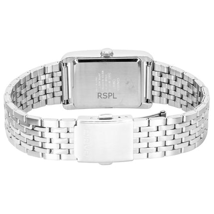 Casio Analog Edelstahl Silbernes Zifferblatt Quarz MTP-B215D-7AV Herrenuhr