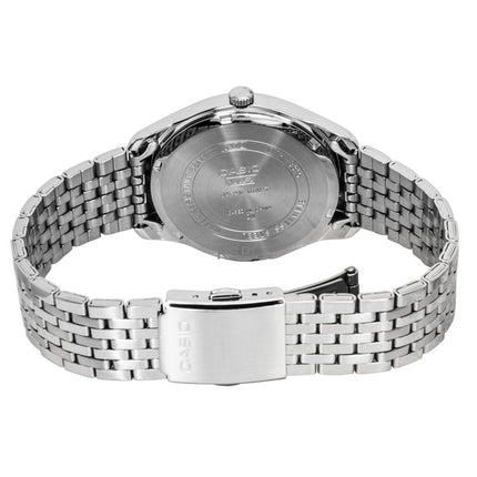 Casio Analog Edelstahl Schwarzes Zifferblatt Quarz MTP-B315D-1AV Herrenuhr