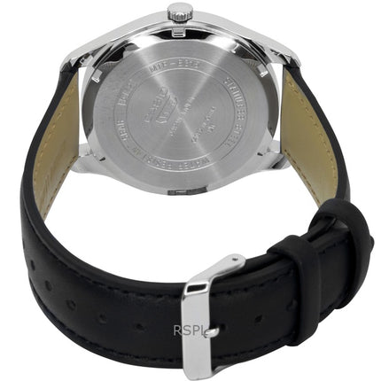 Casio Herrenuhr mit analogem Lederarmband, blauem Zifferblatt und Quarzwerk, Modell MTP-B315L-2AV