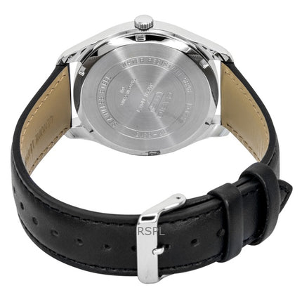 Casio Analog Herrenuhr mit Lederarmband, rotem Zifferblatt und Quarzwerk, Modell MTP-B315L-4AV