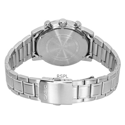 Casio Chronograph Analog Edelstahl Braunes Zifferblatt Quarz MTP-E510D-5AV Herrenuhr