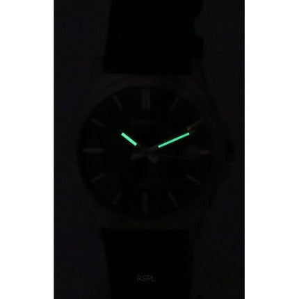 Casio Standard Analoges Lederarmband mit schwarzem Zifferblatt und Quarz MTP-E720L-1A Herrenuhr