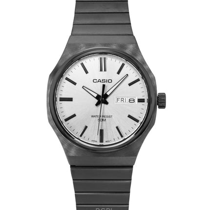 Casio Standard Analog Edelstahl Silber Zifferblatt Quarz MTP-E735B-7AV Herrenuhr