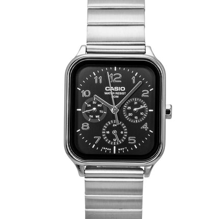 Casio Standard Analog Edelstahl Schwarzes Zifferblatt Quarz MTP-M306D-1AV Herrenuhr