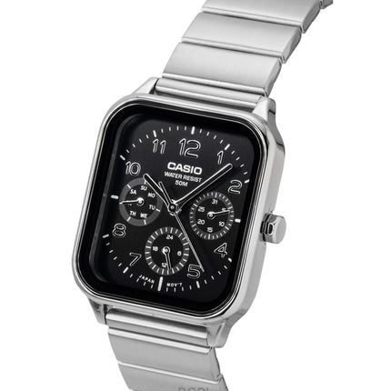 Casio Standard Analog Edelstahl Schwarzes Zifferblatt Quarz MTP-M306D-1AV Herrenuhr