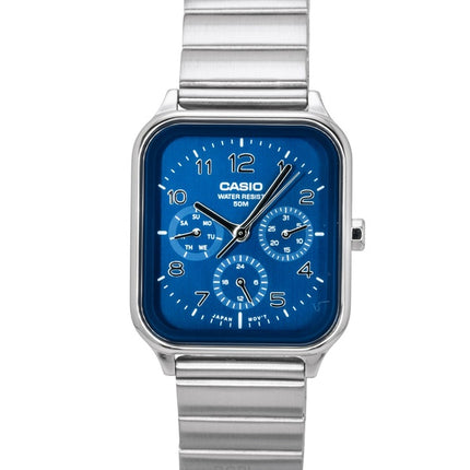 Casio Standard Analog Edelstahl Blaues Zifferblatt Quarz MTP-M306D-2AV Herrenuhr