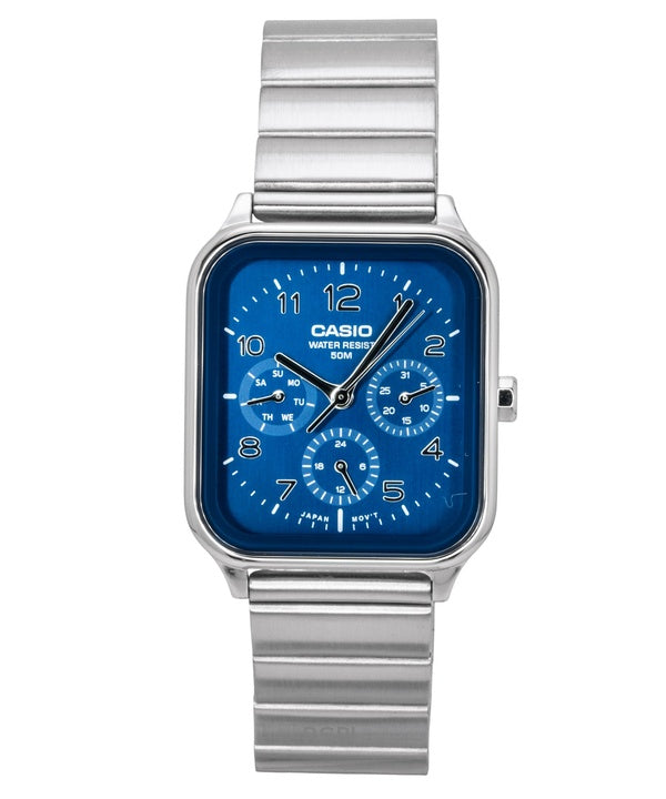 Casio Standard Analog Edelstahl Blaues Zifferblatt Quarz MTP-M306D-2AV Herrenuhr