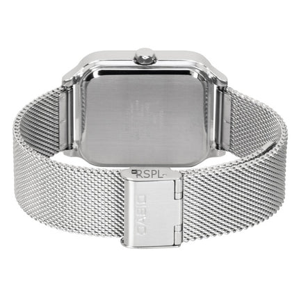 Casio Standard Analog Herrenuhr aus Edelstahl mit schwarzem Zifferblatt und Quarzwerk MTP-M306M-1AV