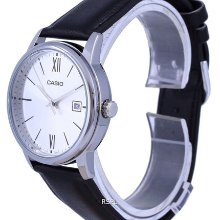 Casio Silbernes Zifferblatt Edelstahl Analog Quarz MTP-V002L-7B3 MTPV002L-7 Herrenuhr