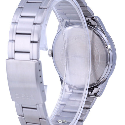 Casio Blaues Zifferblatt Edelstahl Analog Quarz MTP-V005D-2B5 MTPV005D-2 Herrenuhr